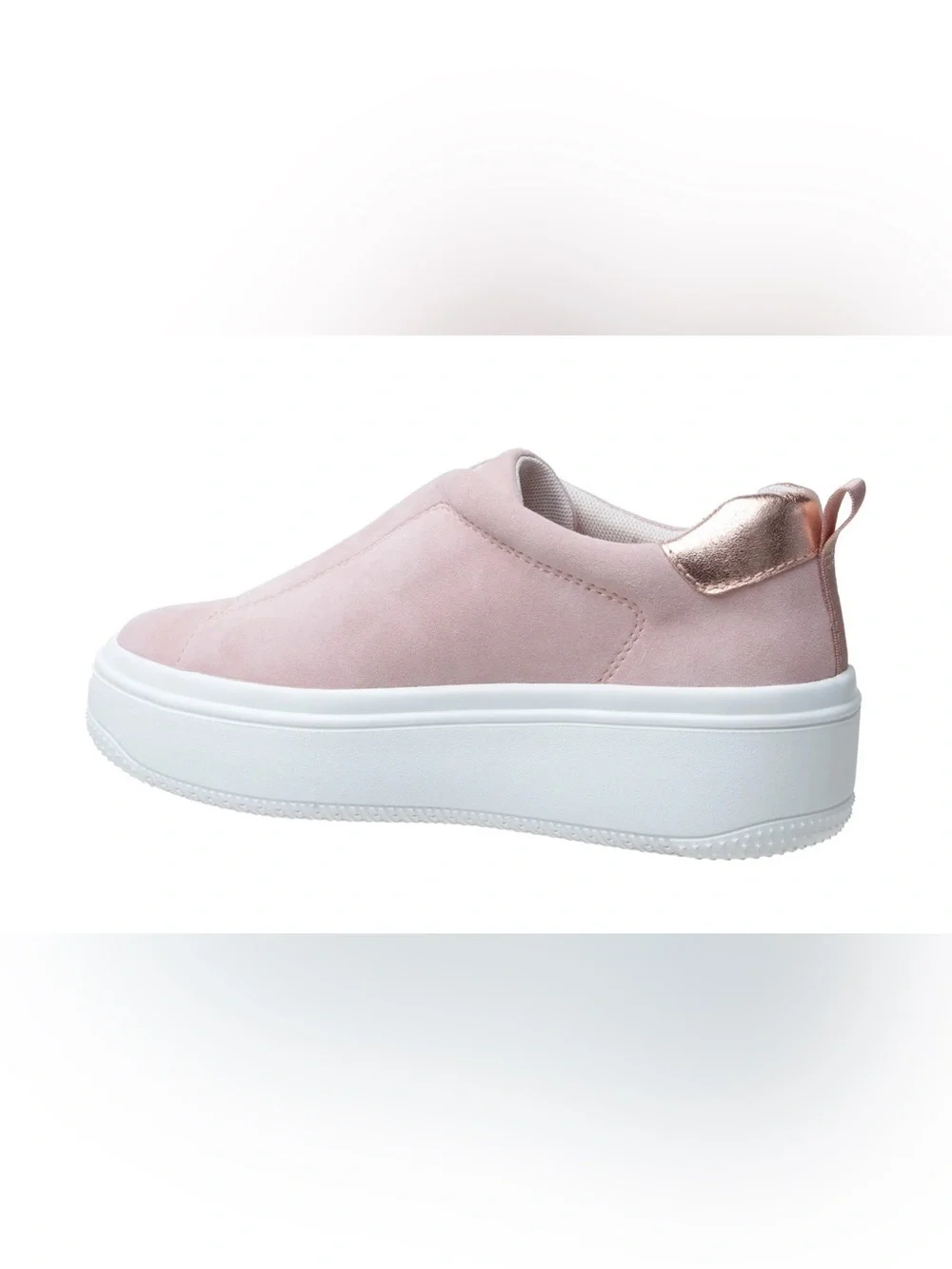 Paolo Goldie pallet pink kid suede Women’s Platform Sneaker 9M